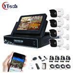 4ch 720P HD-AHD LCD Combo HVR Kit